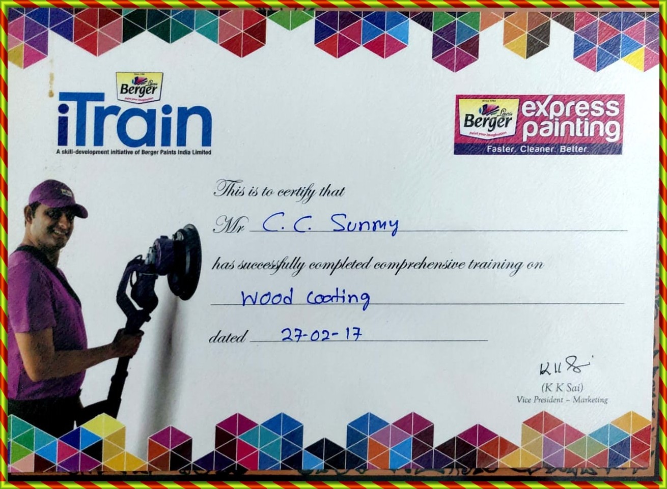 Wood Coating Training Certificate at iTrain