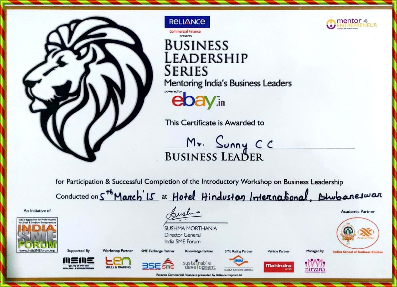Business Leadership Series Certificate